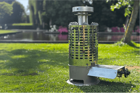 Finsteam kachel tuin