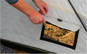 Finsteam saunatent ventilatierooster breede afbeelding